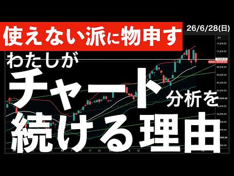 【本音】「テクニカル分析は使えない」という批判があっても使い続ける本当の理由　#米国株 #日経平均 #sp500 #soxl #nvda