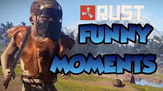 I AM SPIDERMAN! Rust Team Survival #1 Rust Gameplay and Rust Base Build and Rust Base Raid!