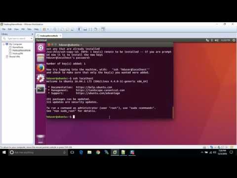 Hadoop Part 3 - Install Passwordless SSH on VMWare