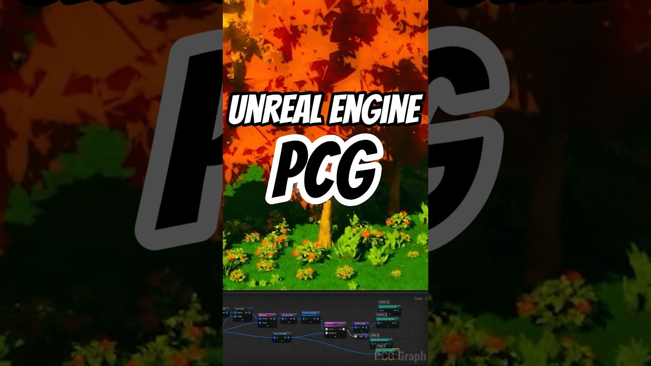 Como Espalhar Objetos ao Redor de Outros com PCG Unreal #ue5 #gamedev #unrealengine5 #indiedev #ue6