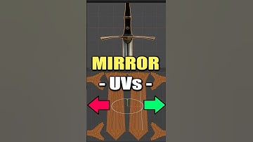 Blender: Mirror UVs Vertically & Horizontally  - #blender3d #shorts #3dmodeling