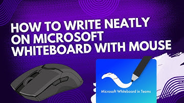 How to write neatly on Microsoft Whiteboard with mouse - Step By Step Tutorial- Easy!