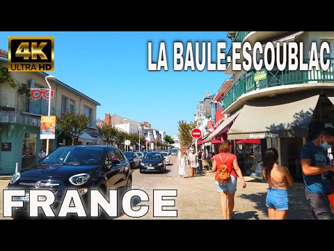 【4K】??La Baule-Escoublac Town, France - Walking Tour 2021