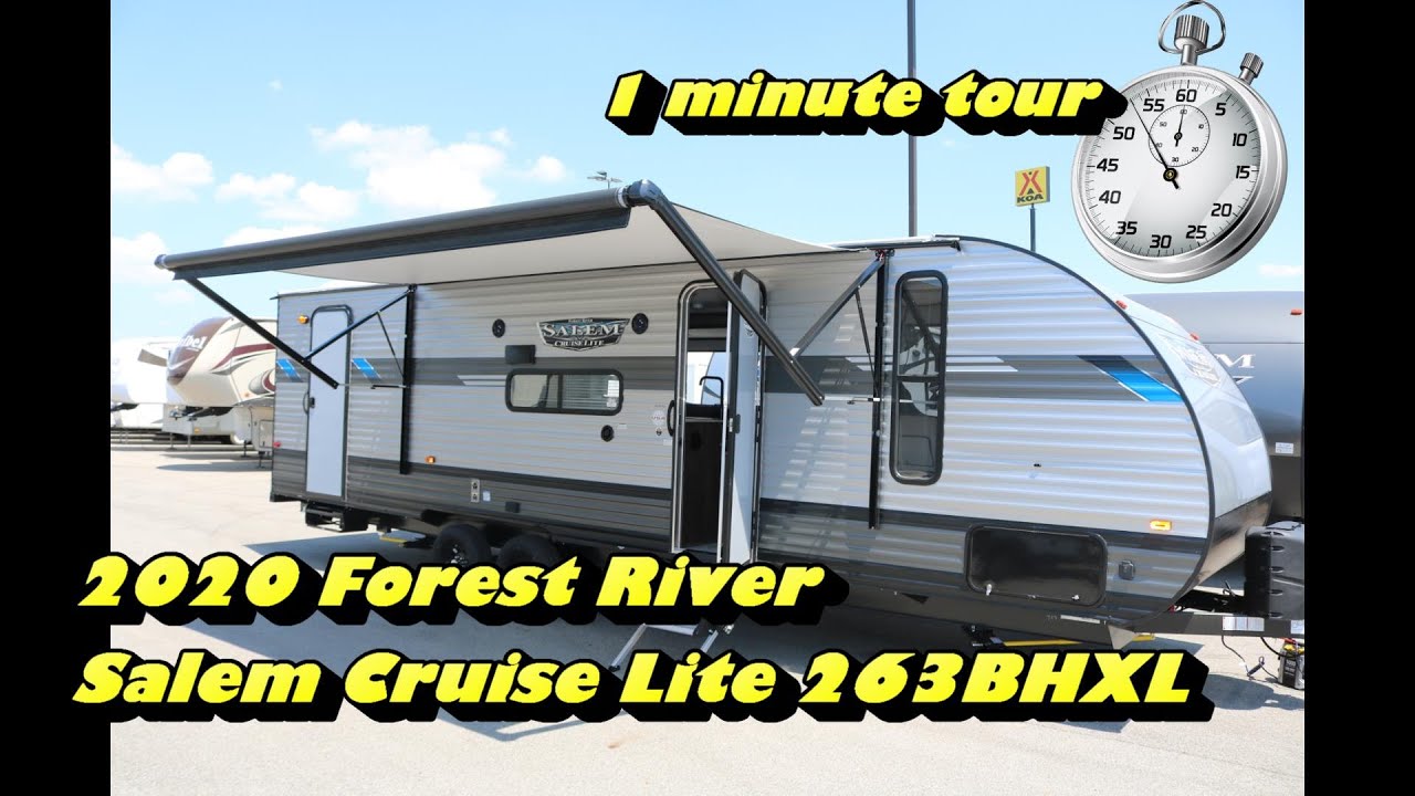 Forest River Salem Cruise Lite 263bhxl 1 Minute Rv Tours Youtube