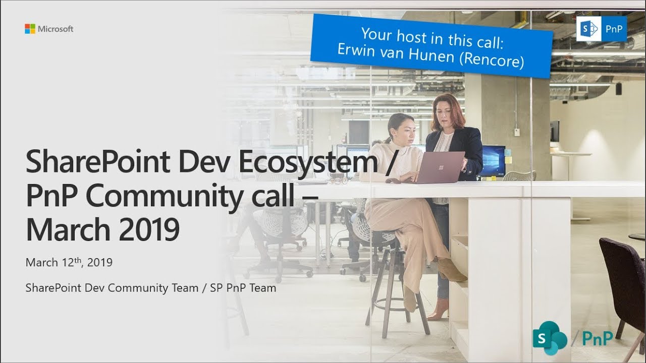 SharePoint Developer Monthly Community Call - March 2019 - YouTube