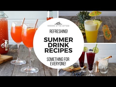 SUMMER DRINK RECIPES | Three Refreshing Ideas - Cheers!