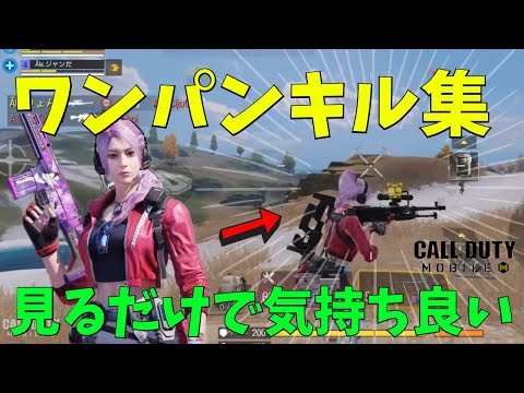 見るだけで気持ちいいワンパンキル集！二本指でも使えるSR！【CoDモバイル】