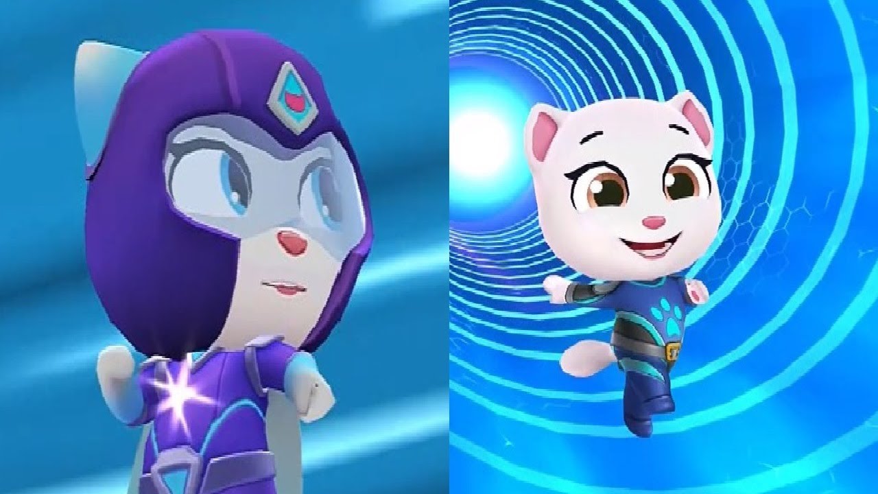 TALKING TOM LITTLE WARRIOR VS TALKING TOM HERO DASH  New Update ARCTIC ANGELA Android iOS Gameplay