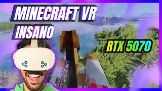 Minecraft VR ficou REAL DEMAIS… RTX 5070 impressiona