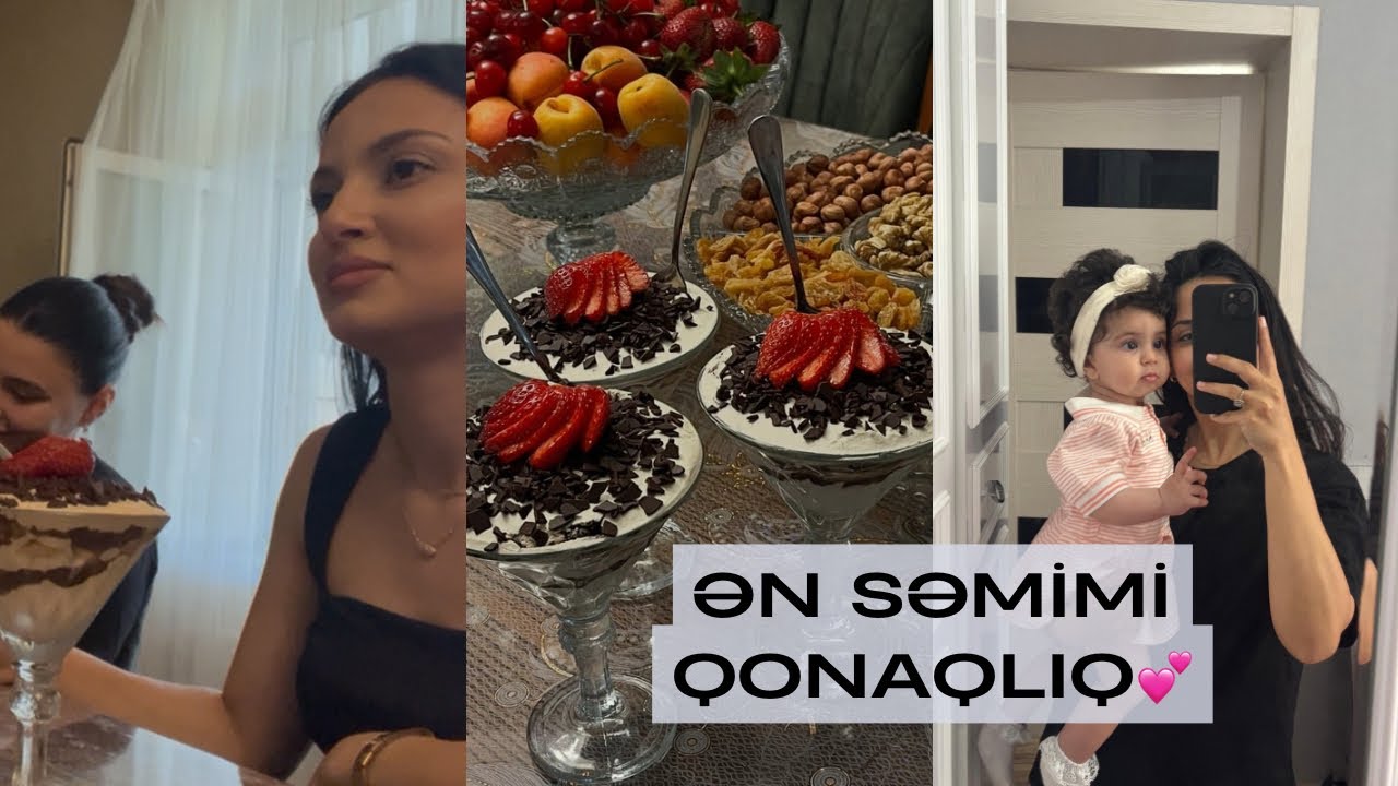 DOSTUMUN EVİNƏ İLK DƏFƏ GETDİM😍BAĞ,ÇAY VƏ SƏMİMİ SÖHBƏTLƏR🍃GÜNLÜK VLOG🩷