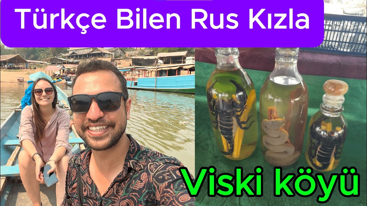 Türkçe Bilen Rus Kızla Laos’ta Viski Köyü & Garip Mağara Gezisi - Luang Prabang
