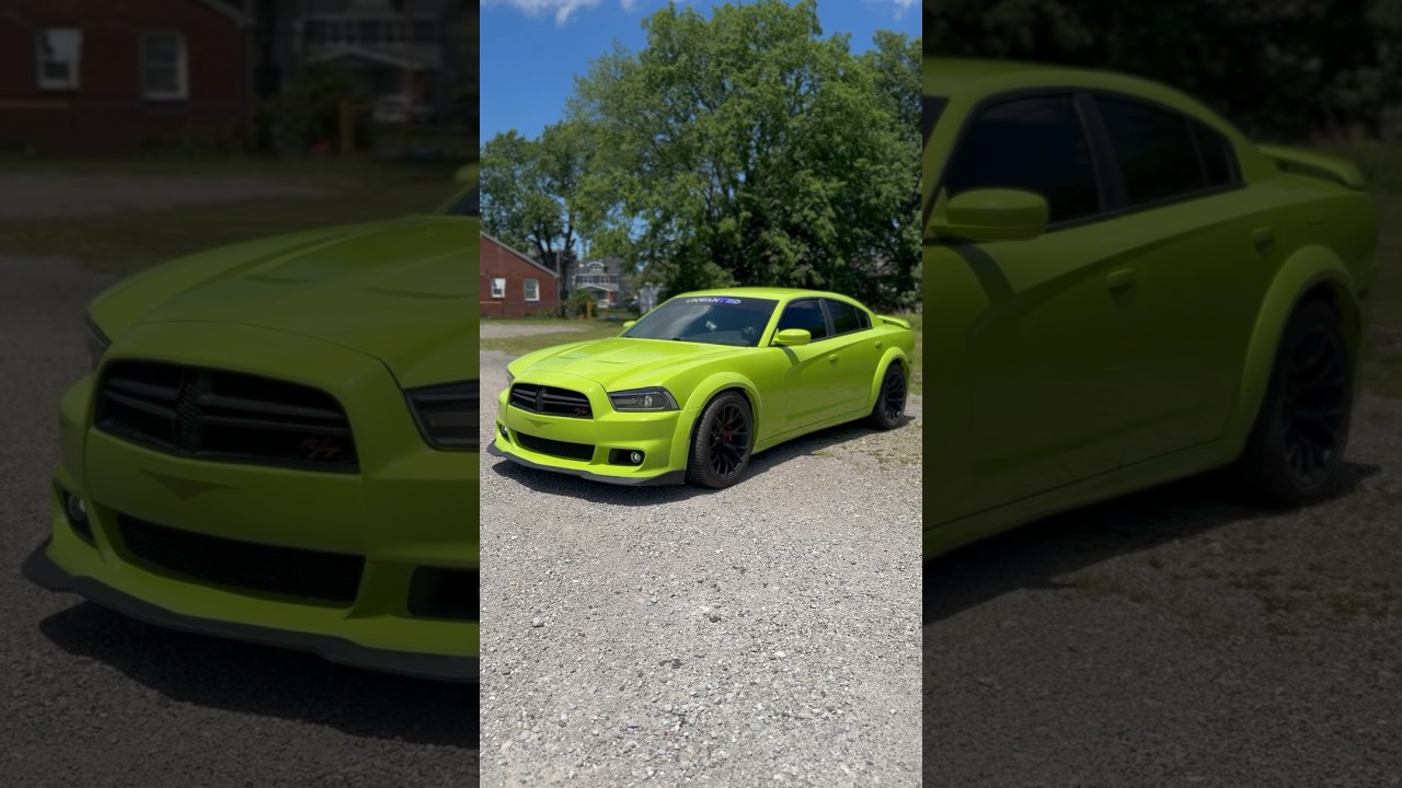 Sublime green Widebody 2012 Dodge Charger 7 Gen 