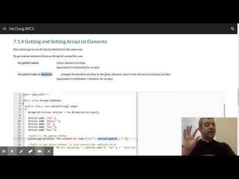 McClung APCS - 7.1.4 Getting and Setting ArrayList Elements