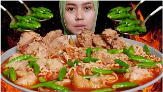 PEDAS@UGAL2AN❕BAKSO URAT BANJIR TETELAN TABUR RAWIT || MUKBANG INDONESIA ||#asmr #mukbang #caberawit