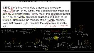 Example of Standardization Titration