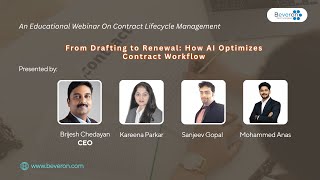 Live Webinar | From Drafting to Renewal: How AI Optimizes Contract Workflow | Smart Legal Contract