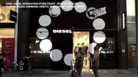 Interactive Window Projection - Interactive Store Diesel