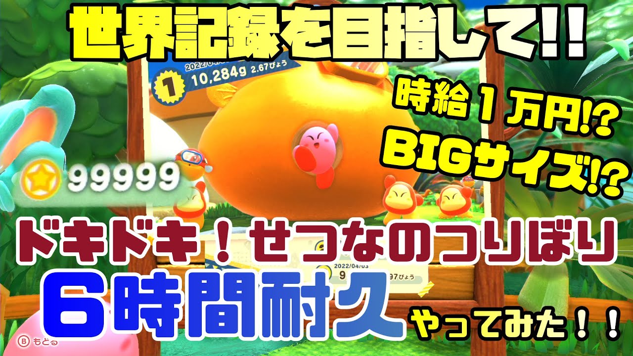 6時間耐久!!せつなのつりぼり!!コイン稼ぎ!!＆ヌシを釣り上げろ【星の