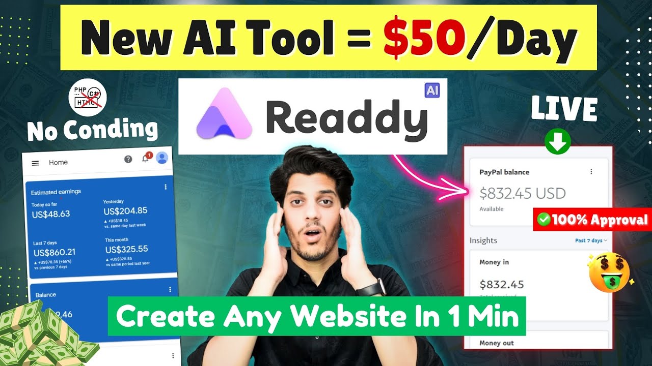 😱 Build Any Website in 1 Min with AI (LIVE Proof) | Readdy AI Tutorial ...