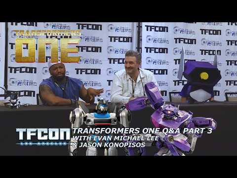 Transformers One Q&A Part 3 with Jazz & Shockwave voice actors Evan Michael Lee & Jason Konopisos