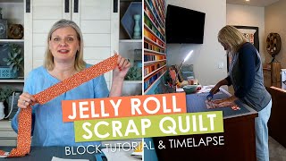 What To Do with Jelly Roll Strips  Make a Jelly Roll Scrap Quilt from Extra Strips and Stash