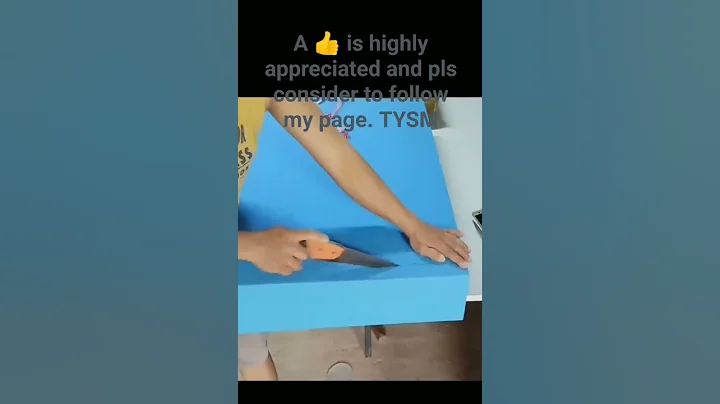 Perfect foam cutting technique #shorts