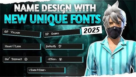 Free Fire Unique Stylish Name Design Tutorial 2025 || Free Fire Best Name Style #freefire