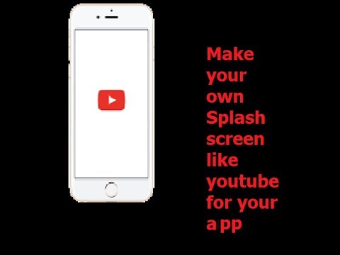 😍Make your own splash screen like youtube for your app - YouTube
