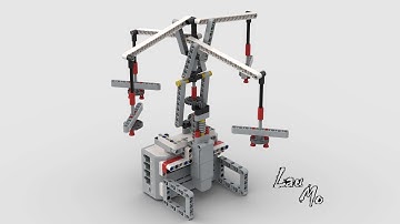 #7【Lau Mo】LEGO EV3 amusement park《Lifting flying chair升降飛天椅》building instructions of 45544  Core Set
