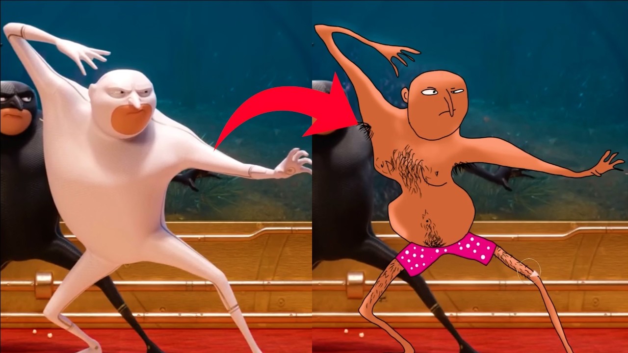 gru vs rio vs po funny cartoon Meme