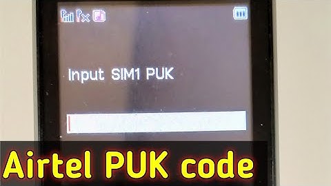 airtel PUK code ||How to find airtel PUK code|| How to find Airtel PUK code.