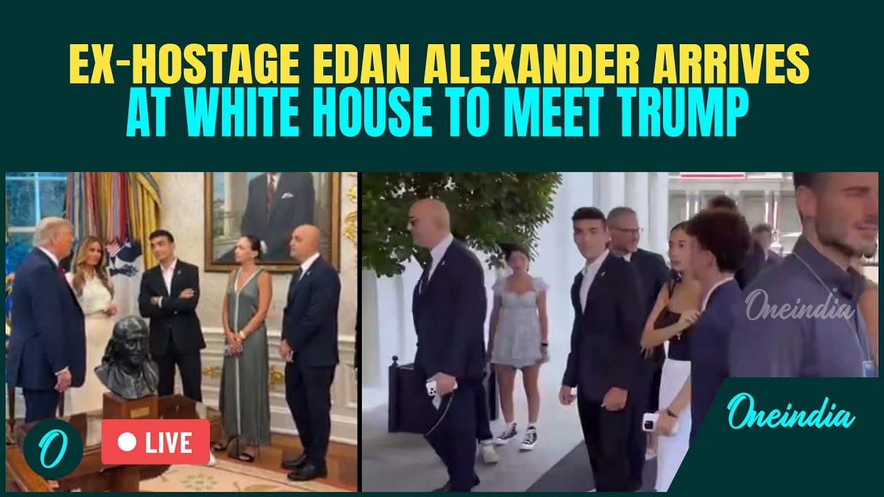 Trump LIVE| Hamas-Released Hostage Edan Alexander Meets Trump at The White House | US LIVE