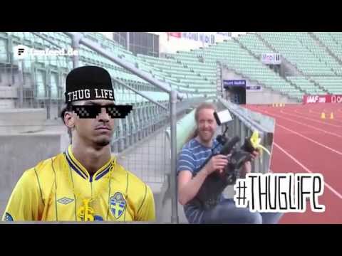 Thug Life: Zlatan Ibrahimovic owns Cameraman with banana