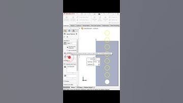 Solidworks linear pattern with skip entities option #solidworks #mechanicalengineering