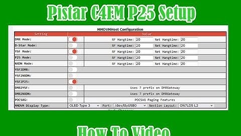 Pi Star C4FM P25 Setup How To Video