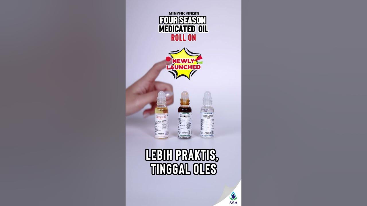 Kini hadir! Minyak angin Four Season Medicated Oil dalam kemasan Roll On!