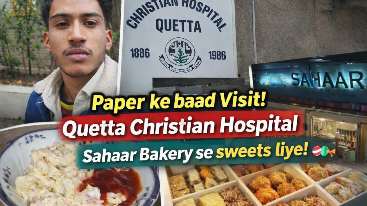Visited Quetta famous Christian hospital 🏥 after paper.