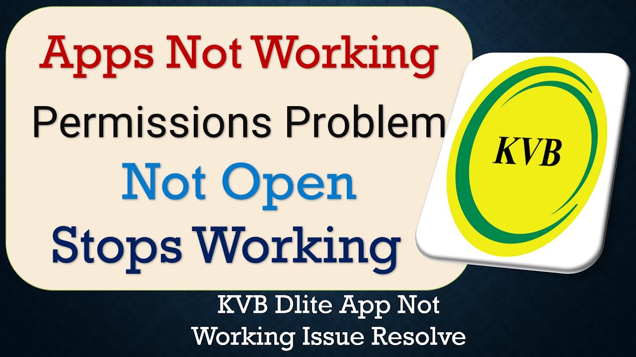 How To Fix KVB Dlite App not working | Not Open | Space Issue | Network ...