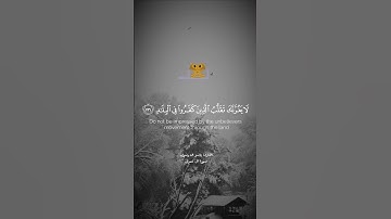 لا يغرنك تقلب الذين كفروا في البلاد سورة ال عمران بصوت القارئ ياسر الدوسري
