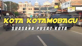 Jalan Jalan di Ibu Kota Kotamobagu Sulawesi utara, indonesia