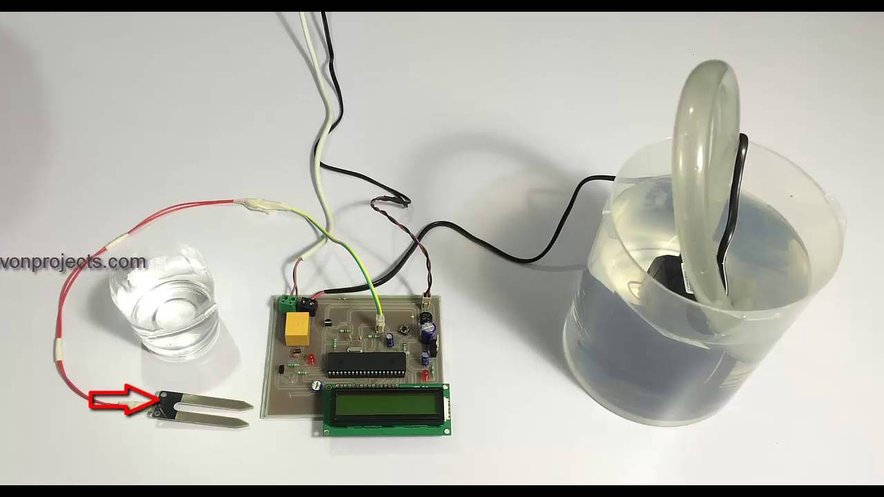 Automatic Plant Irrigation Using PIC - YouTube