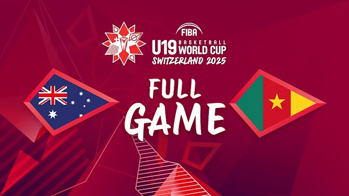 Group Phase | Australia v Cameroon | Full Basketball Game | FIBA U19 Basketball World Cup 2025