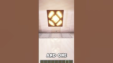 How to make a REDSTONE LAMP in Minecraft (Tutorial) #minecrafttutorial #minecraft