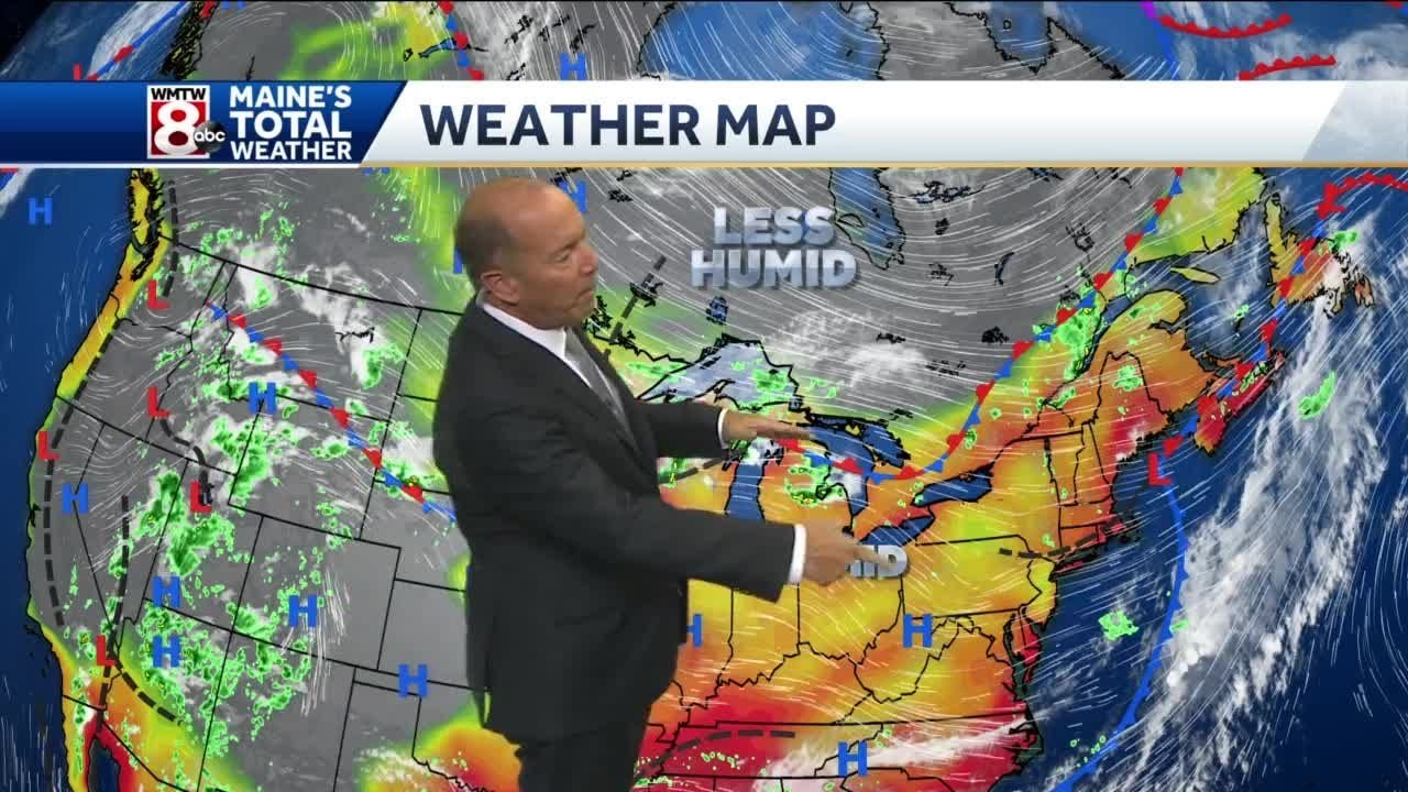 Sun, clouds, and more scattered showers later today - YouTube