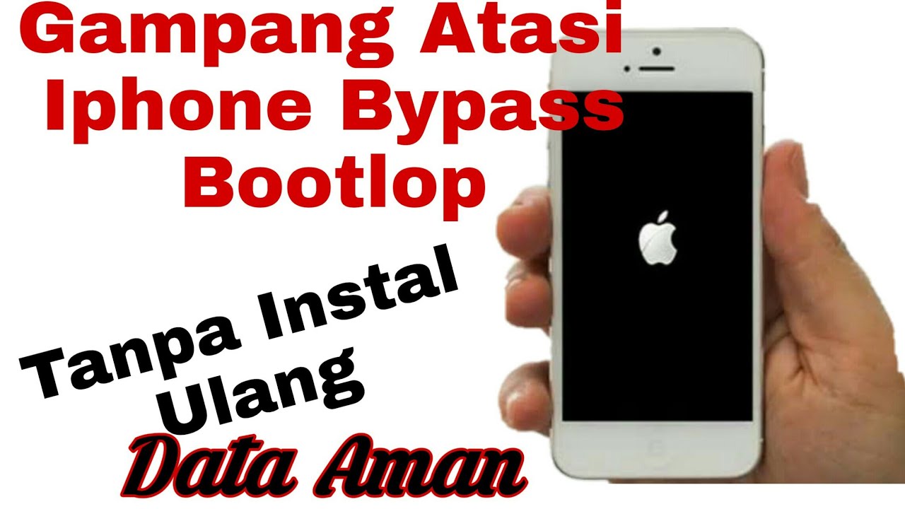 cara mengatasi iphone bypass stuck di logo - YouTube