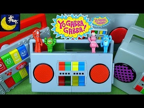 Yo Gabba Gabba Boombox Toy Collection including Boombox Laptop