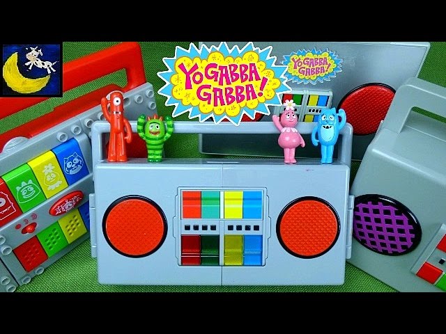 Yo Gabba Gabba Boombox Toy Collection including Boombox Laptop, Playset and Mega  Bloks Toys Video! 