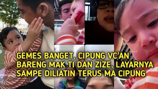 Dah cocok ya ho, sampe vc mak ti biar ngeliat kalo nanti punya anak lagi momong ngegemesin