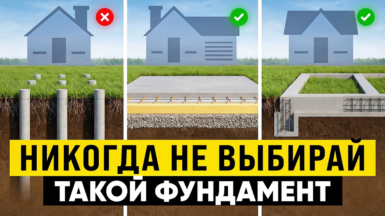 РОКОВАЯ ошибка делать такой фундамент в 2026 году! Дома трещат из-за таких фундаментов!