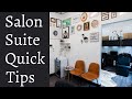 Salon Suite Decor and Setup Tips!  Ways to Use Your Studio Space Effectively!